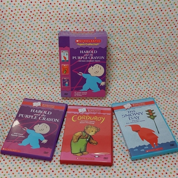 Scholastic Video Collection▪︎Harold and the Purple Crayon▪︎3 DVDset - Picture 2 of 12